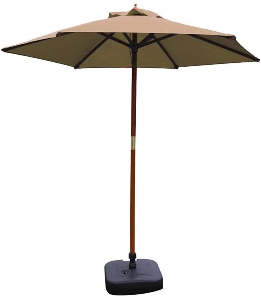 XLJLKJDS Sombrillas de jardín al aire libre Sombrilla de jardín con eje de acero, Sombrillas al aire libre para patio de piscina de playa con sistema de polea, protección UV 50+,