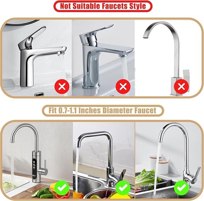 Storn Faucet Rack | 2-in-1 Sink Organizer for Kitchen & Bathroom | Adjustable Faucet Storage Rack for Sponge, Soap & Cleaning Accessories 3