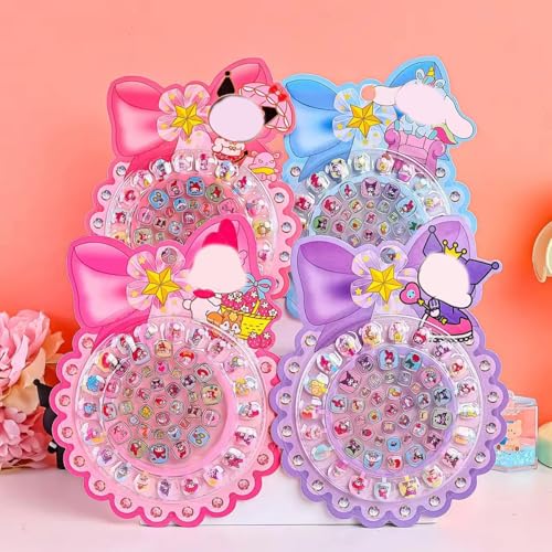4pcs Nail Art Kit for Girls 6-12, Nail Art Kit, Nails For Girls, Cartoon Foil Nail Stickers, Creative DIY Nail Art for Birthday Parties, Gift for Kids for Home Activities