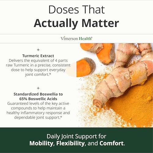 Vimerson Health Turmeric Boswellia Supplement with Ginger