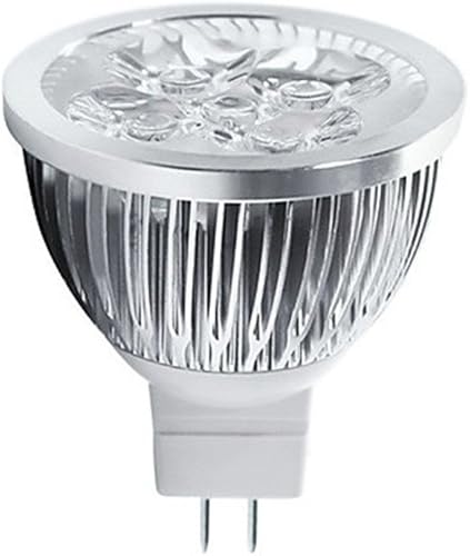 Miniatura 5 de Bombillas LED MR16GU5.3 de 12 V 4 W, luz cálida, focos LED de 3000 K, equivalente a 35 vatios, lámpara de alta potencia de 350 lúmenes, ángulo de