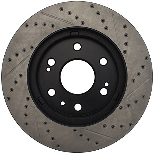 StopTech 127.66057R Sport Front Right Drilled/Slotted Disc Brake Rotor - Fits Select Cadillac, Chevrolet, GMC Vehicles #1