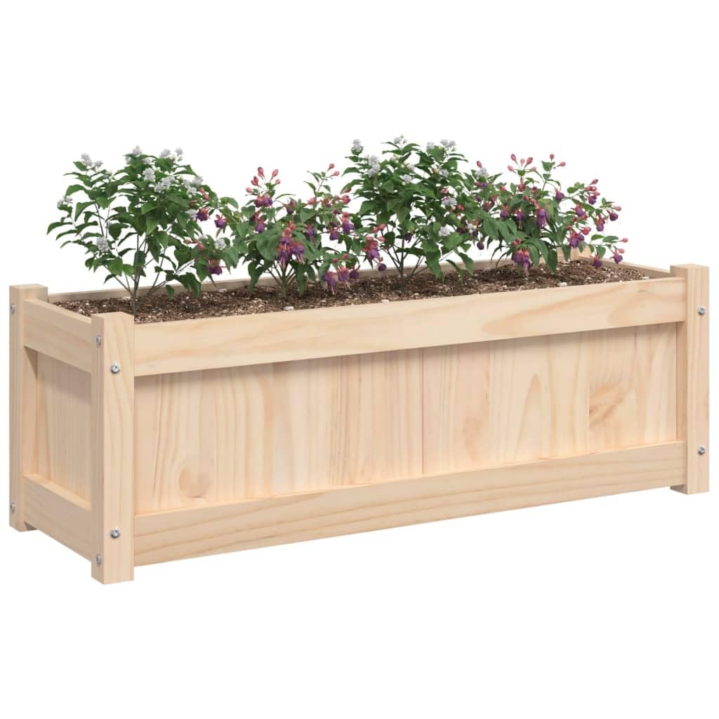Générique Sadzarka na rośliny z litego drewna sosna 90x31x31 cm