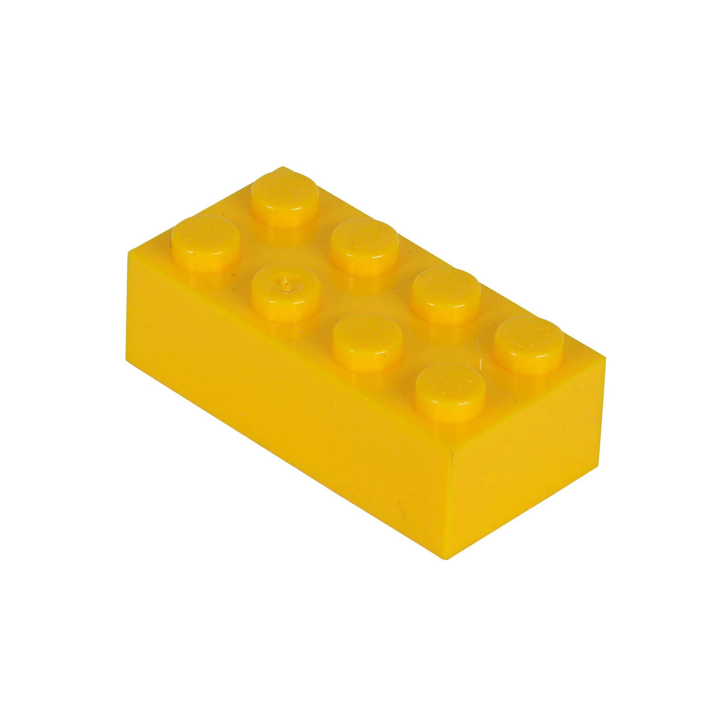 Simba 104118857 – Blox, 40 żółtych klocków zaciskowych dla dzieci od 3 lat, 8 kamieni, łącznie z puszką, wysoka jakość, w pełni kompatybilny z innymi producentami