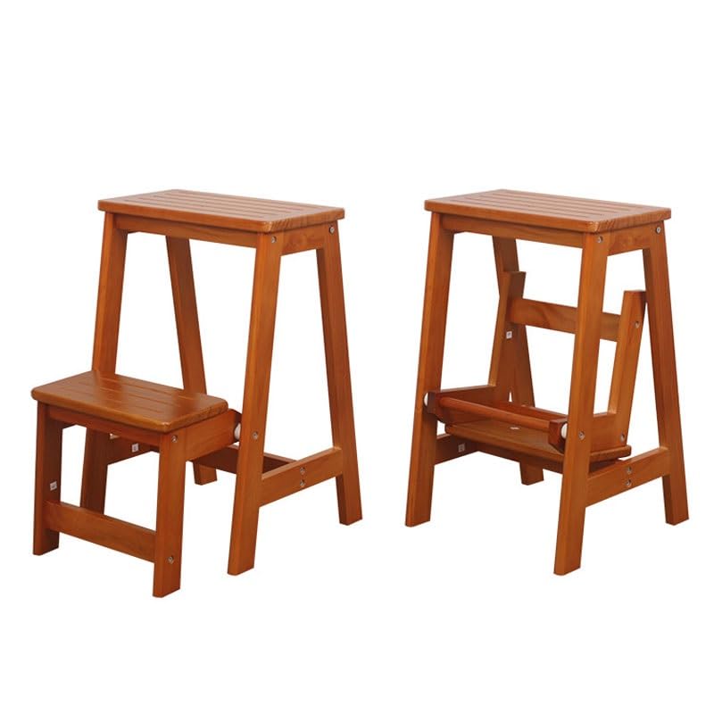 Taburete plegable de madera con diseño sólido y estructura robusta 4