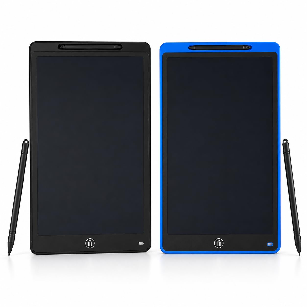 LCD 16 Inch Writing Tablet for Kids & Adults, Reusable Electronic Writing Pad with Stylus, One-Touch Erase, Screen Lock Function, Eye-Friendly Digital Drawing & Writing & Learning, Black/Blue