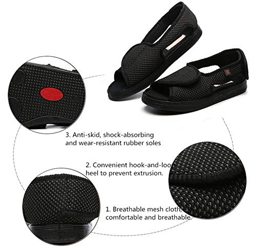 Image of JIONS Women Men Adjustable Velcr Extra Wide Shoes Swollen Feet Diabetic