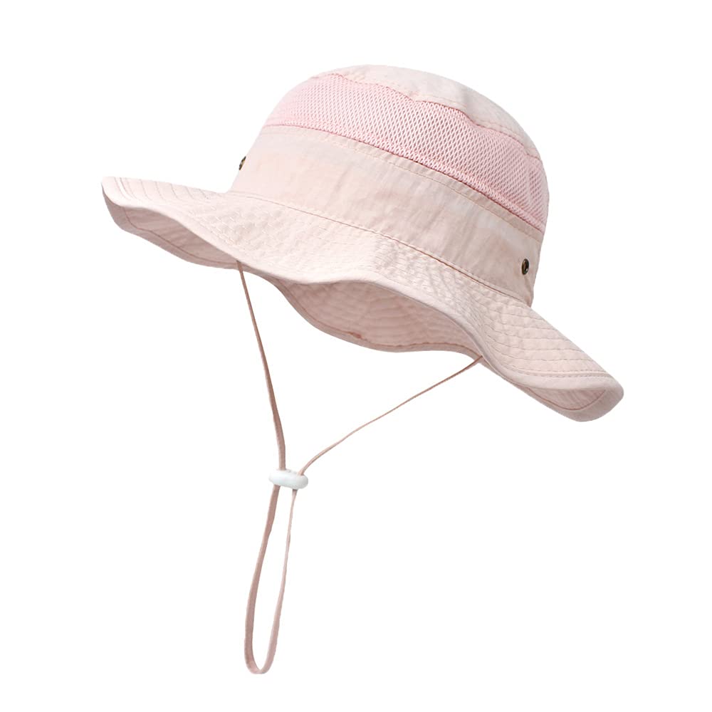 YAMEE Niños Sombrero de Sol para bebé,Sombreros de Playa Ajustable,Gorra de Visera niño para 6 Meses-8 años,Gorro Verano de Pescador para Exteriores/natación/Playa/Piscina