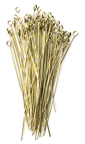 Cousin DIY 60pc Antique Gold 2in Eye Pin, 2