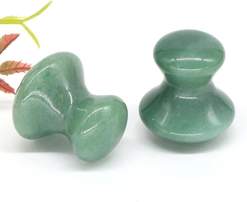 Miniatura 5 de Masaje facial de hongo de cristal de cuarzo rosa natural, piedra curativa Reiki, piedra de energía curativa, Gua Sha, cuidado de la piel, masajeador