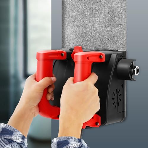 vinnyooc Fraise à Béton 220 V 1200 W, Portable Ponceuse à Béton, Polisseuses électriques 3000 r/min, Raboteuse Murale pour Plâtre Mortier Eau Calcaire