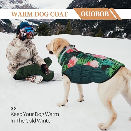 Image of Waterproof Small Dog Coat, Warm Dog Jacket with Harness Built in, XS