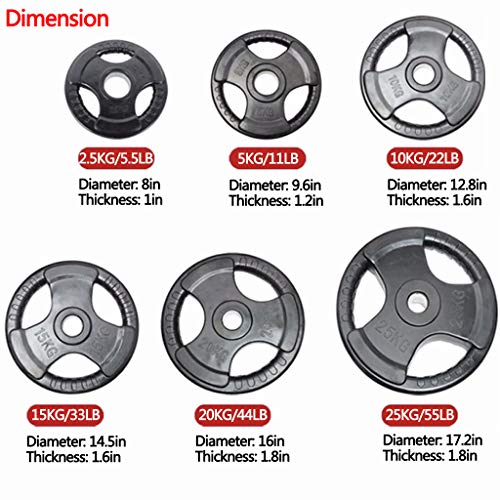 Weight Plates 2X11Lb Plates Standard Exercise Weights Weightlifting And Bodybuilding, Solid Iron Weight Plates For Barbell For Home Office #TOP7