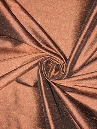 Tissu Dupion 100% pure soie marron et noir de 137 cm pour haute couture