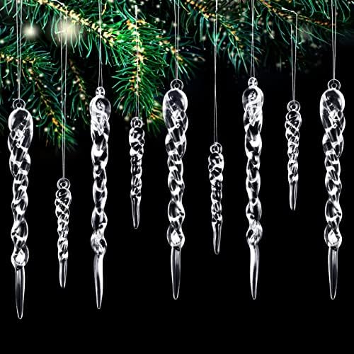 Guirlande De Stalactites Pour Brins De Sapin De Noël – Guirlande De Stalactites Argentées De Qualité Supérieure Pour Sapin De Noël Mylar Brillant – Remises En Vrac Disponibles – Sans Danger Pour
