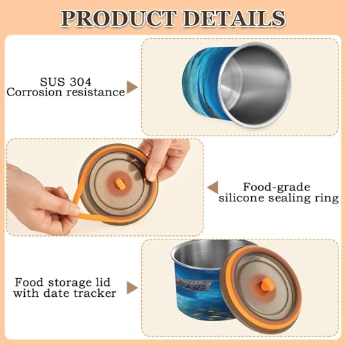 Contenedor Hermético para Café Acero Inoxidable 500ml miniatura 4