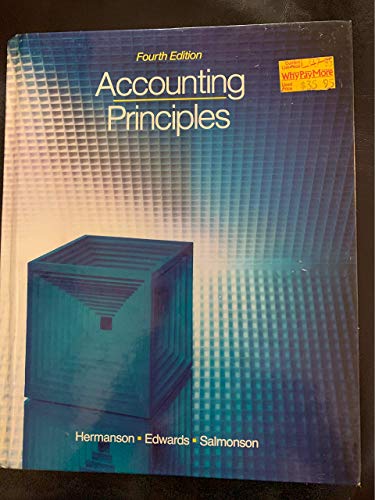 Accounting Principles 025607349X Book Cover