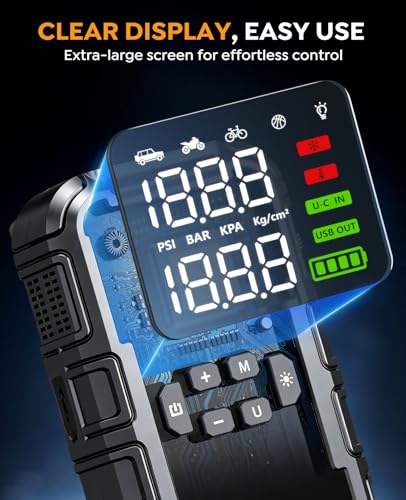 8000A Jump Starter with Air Compressor