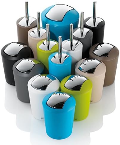 Kela 22272 Small Swing Lid Bin, 1.7 l, Plastic, Marta, Grey
