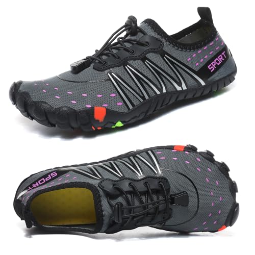 Image of ziitop Water Shoes for Men Women Beach Barefoot Swim Rock Climbing Pool Shoes Socks, Anti-Slip Breathable Quick Dry Lightweight Slip-on, Outdoor Sport Hiking Walking Boating Fishing Diving Surfing