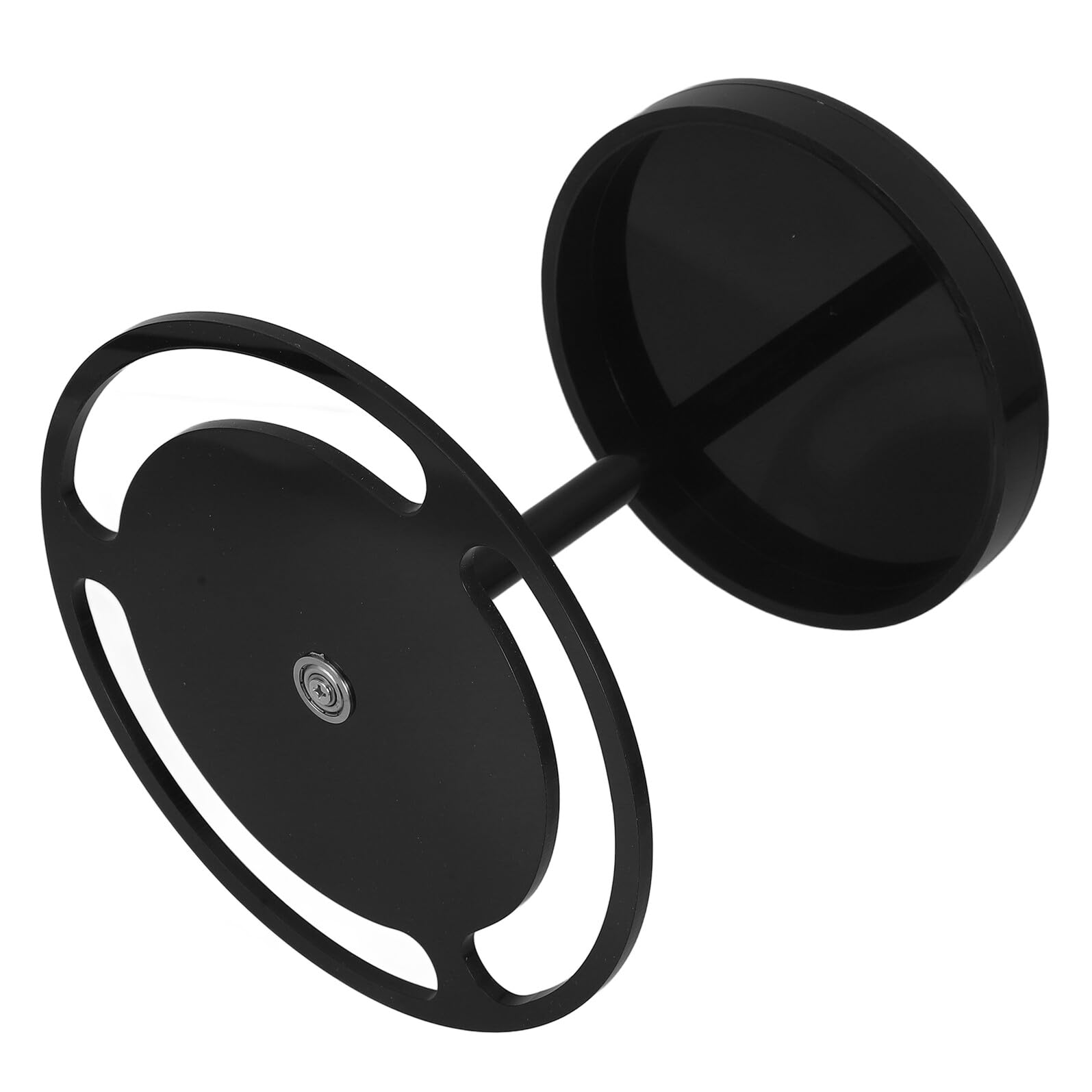 Cabilock Drehbarer Acryl Sonnenbrillenhalter mit Stabilem Sockel Kompakter Brillenorganizer für Schreibtisch Schwarzer Brillenständer zur Aufbewahrung und Präsentation