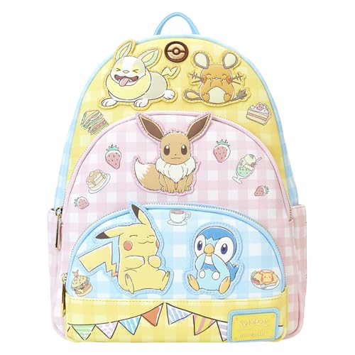 Loungefly Pokémon Cafe - Zaino Tascabile Con Tre Tasche