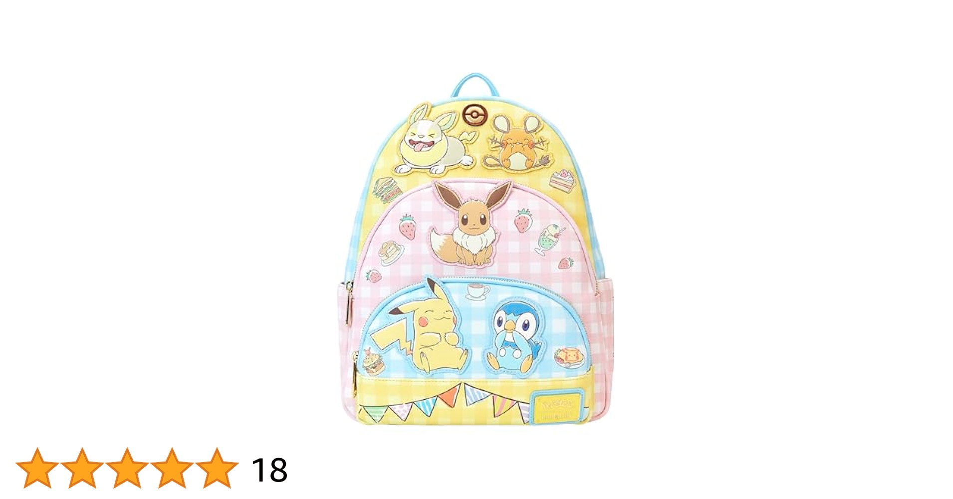 【Loungefly】ポケモンカフェ ピカチュー&イーブイ リュック 513Z0RH511L.jpg_BO30,255,255,