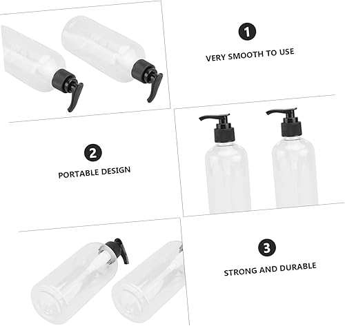 Miniatura 4 de Botella de bomba vacía recargable para champú, dispensador líquido de viaje, botella de presión para el hogar, habitación de hotel, al aire libre