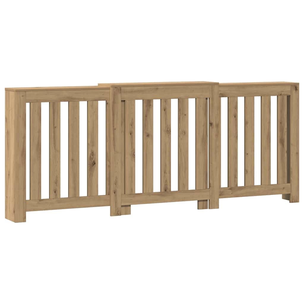 vidaXL Radiator Cover Oak 205 x 21.5 x 83.5 cm Engineered Wood