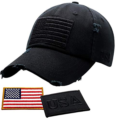 American Flag Unconstructed Hat by Antourage - Show Your Patriotism in Style!
