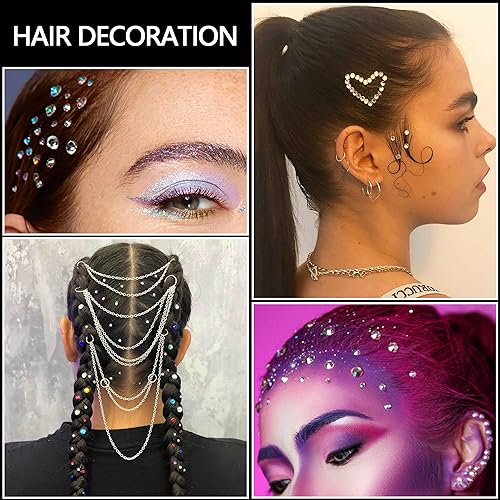 NIACONN-Gold-Face-Jewels-Gems-Stick-On-10-Sheets1410-Particles-Self-Adhesive-Rhinestone-Hair-Gems-Stickers-for-Makeup-DIY