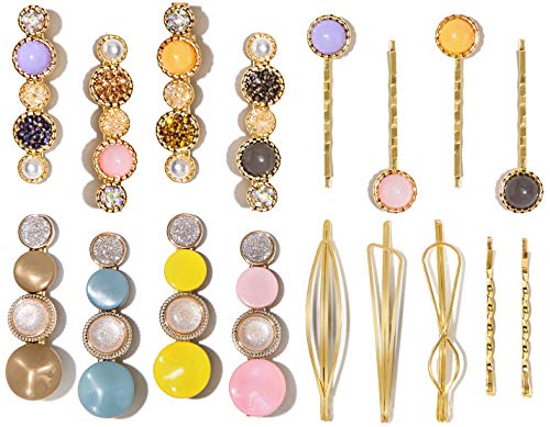 17 Pcs Fashion Macaron Hair Clips for Women 2020 Graduation Gifts for Her Girls Sunshine Hair Barettes Sweetness Hairpins Hair Accessories for Women Girls Party(17 Pcs)