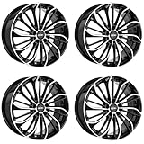 Lochkreis: 112 4x Oxigin Felgen 29 Oxsoul 8.0x19 ET39 5x112 black full polish kompatibel mit Mercedes A-Klasse B-Klasse C-Coupé C-Klasse CLA E-Klasse EQA EQB