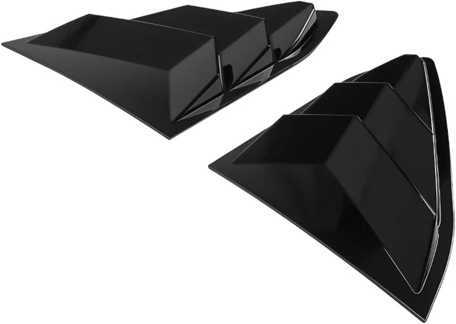 Rear Window Side Vent Shutter Louver Cover Trim Compatible For Chevrolet Corvette C8 2020-2024 Coupe A Pair Accessory Car Exterior Body Kit(Carbon fibre)