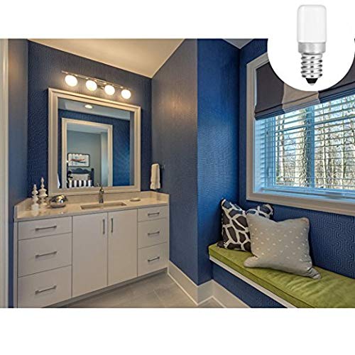 6 Pack Bluex Led C7 S6 1.5W Night Light Bulbs, Day White 5000K 15 Watt Equivalent, Mini Led Bulb Candelabra E12 Base – Led For Bedroom Porch Indoor Or Outdoor Use Salt Light Bulblamp #TOP6