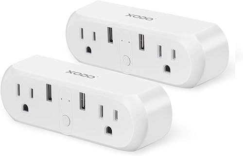 XODO WP3 Smart WiFi Plug  Control remoto inalámbrico por aplicación compatible con Alexa y Google Home Assistant 2.4 GHz red solamente  Control de