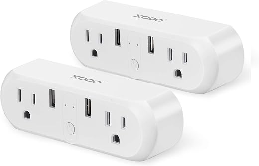 contixo XODO WP3 Smart WiFi Plug - Wireless Remote Control by App Compatible with Alexa and Google Home Assistant 2.4 GHz ...