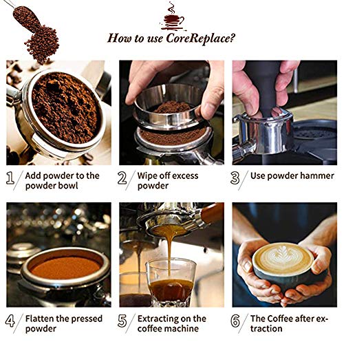 KOBSAINF 58mm Bottomless Naked Portafilter No Base Filter Holder Basket with Wooden Handle for Filter Coffee