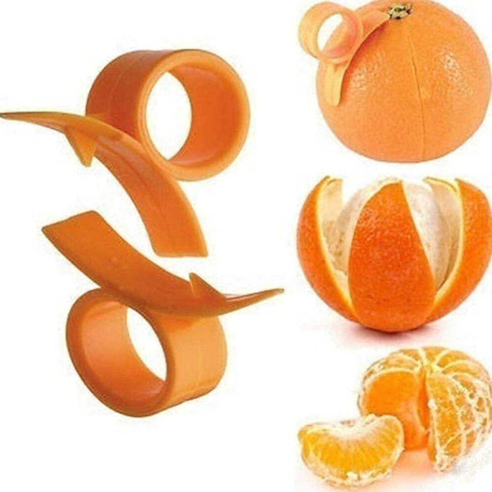 Pelapatate Multifunzionale Per Arance E Limoni Jagowa – Set Da 2, Anello Per Dito, Colori Casuali