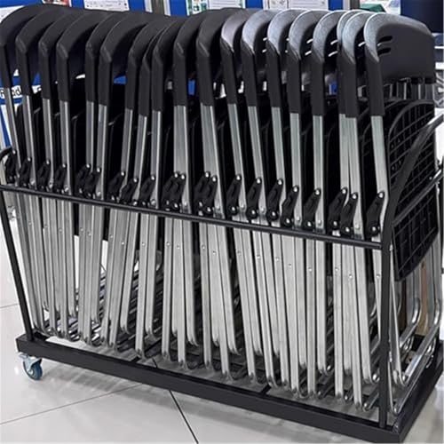 Carrito plegable de almacenamiento para sillas comerciales y eventos 8