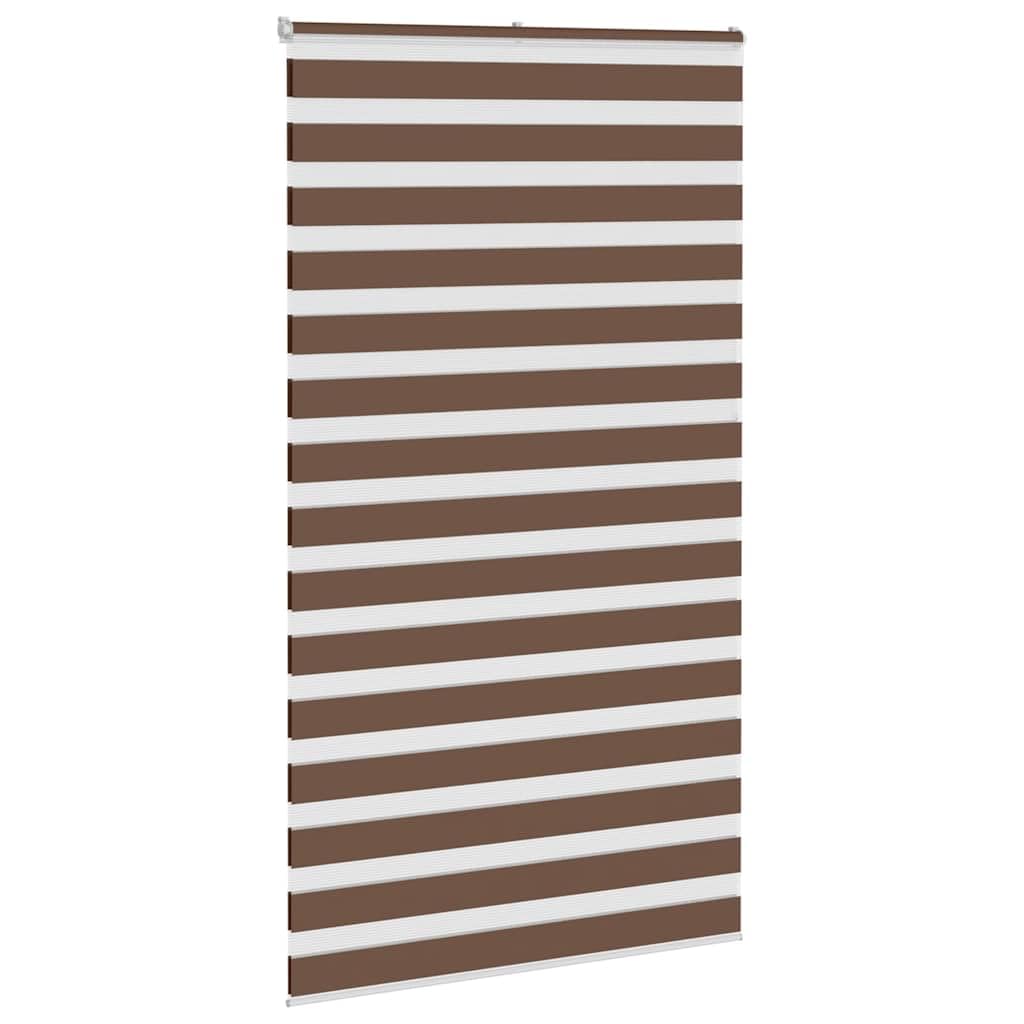Doppia tenda avvolgibile marrone, 120 x 230 cm, Klemmfix, senza | Flessibile protezione dagli sguardi indiscreti e regolazione della luce per soggiorno e camera da letto. Fissaggio con viti o
