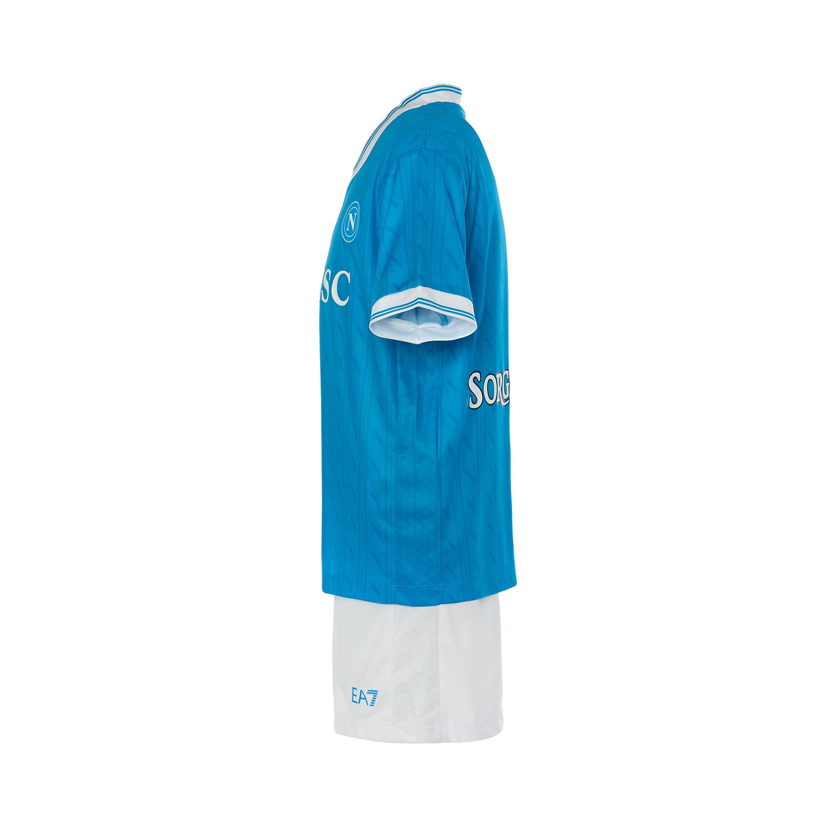 SSC NAPOLI Kit Junior Home Ea7 T-shirt Unisex - Bambini e ragazzi (Pacco da 1)