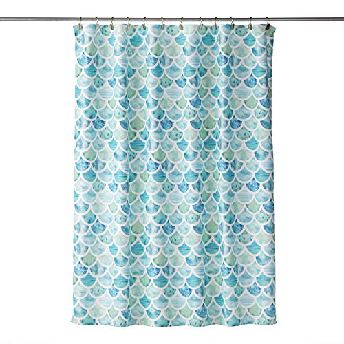 SKL Home Ocean Watercolor Scales Shower Curtain, Multi