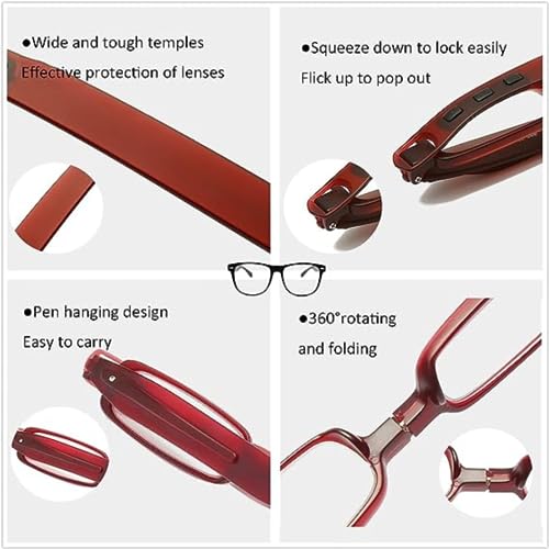 Image of First Lens iRotate Foldable Blue-Light Reading Glasses | Black
