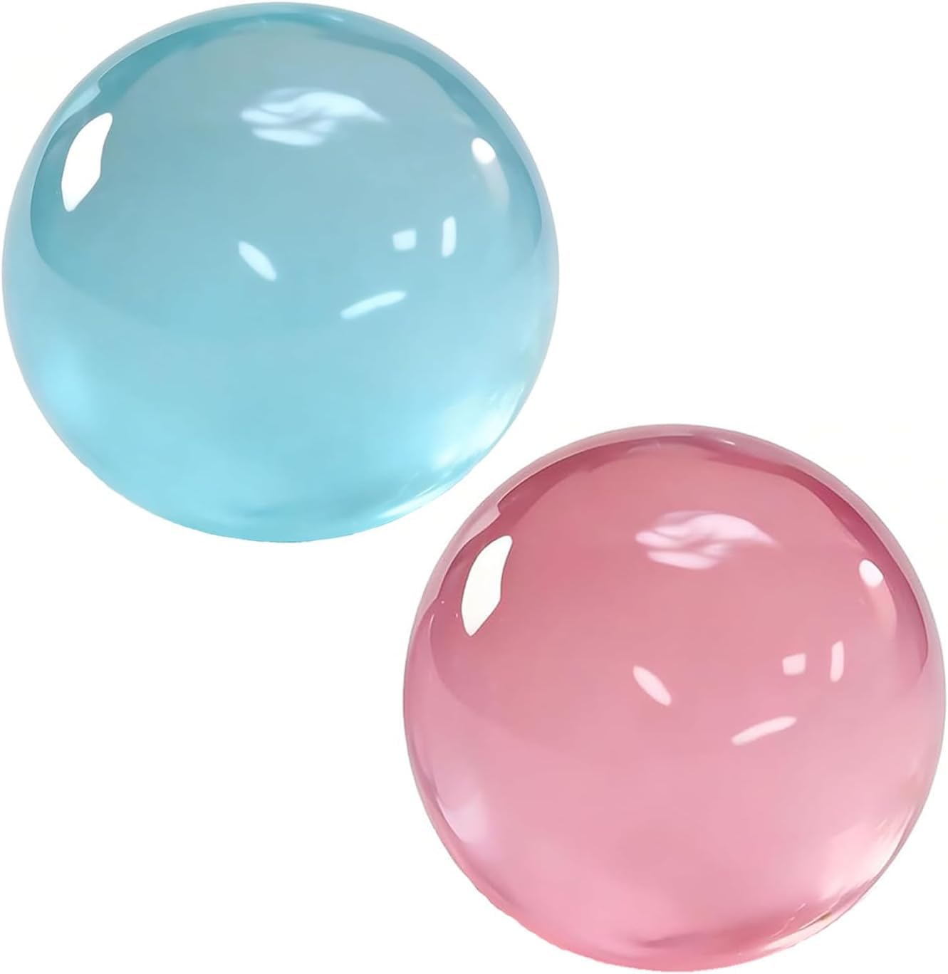 Coconut Oil Squishy, Coconut Oil Stress Ball – Super Soft, Handmade Slow Rising Fidget Squeeze Toy for Stress Relief, Stress Relief & Focus Improvement (Blue+Pink)