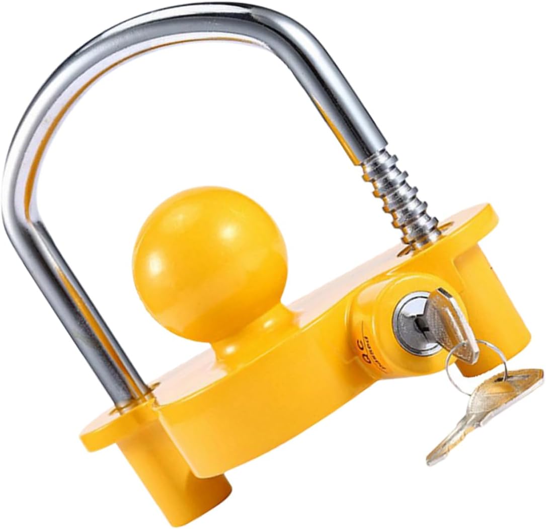 Ciieeo Travel Trailer Hitch Lock Durable and Flexible Theft Lock for Trucks Campers Secure Connection with Key Fits Various Hitch