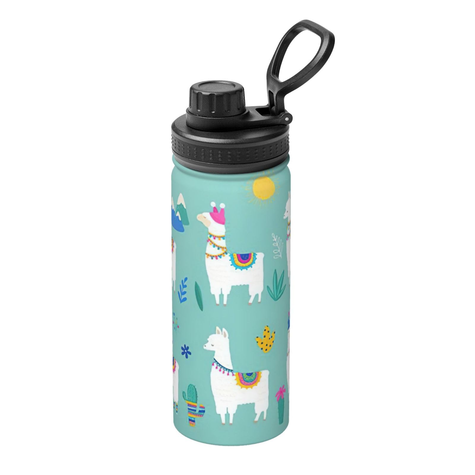 Kfjghhl Insulated Stainless Alpaca Llama Steel Water Bottle For Sport Gym Travel Leak Camping Hiking Hydration