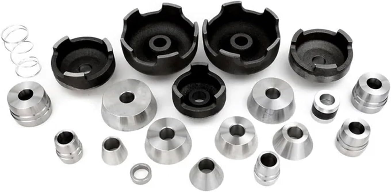 20 Piece Passenger Car & Light Duty Truck Cone & Bell Clamp Adapter Set for Brake Lathes with 1" Arbor - Ammco 4347 - Made in USA