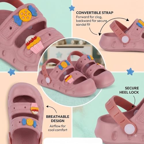 Image of SMARTOTS Kids Sandals for Boys & Girls, Lightweight Comfortable Casual Sandal Slippers for Daily Use, Home, Outdoor Play and Rainy Season