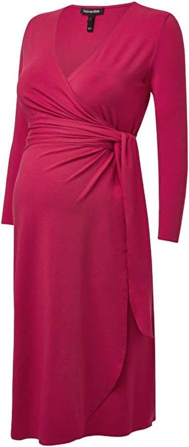 Maternity The Wrap Dress - Pink Rose - 0 (US Size 0-2)